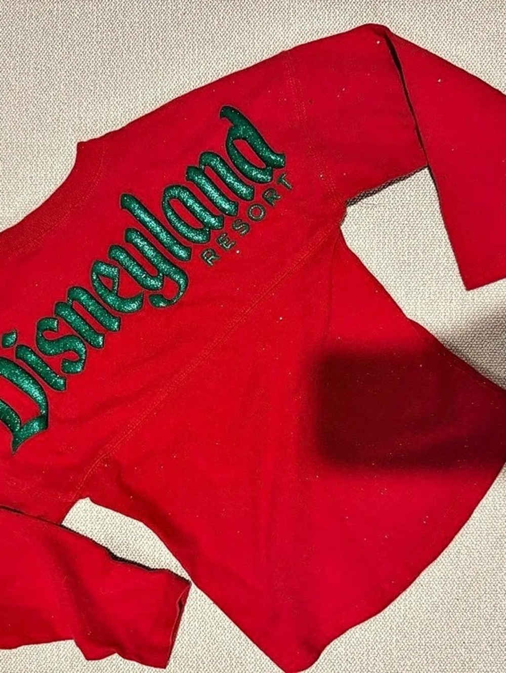 Disney Parks Disneyland Resort Red Minnie Mouse Holiday Youth Spirit Jersey